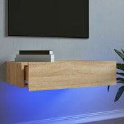 Mobile Porta TV con Luci LED-Mobile per TV-Credenza TV Rovere Sonoma 60x35x15,5 cm