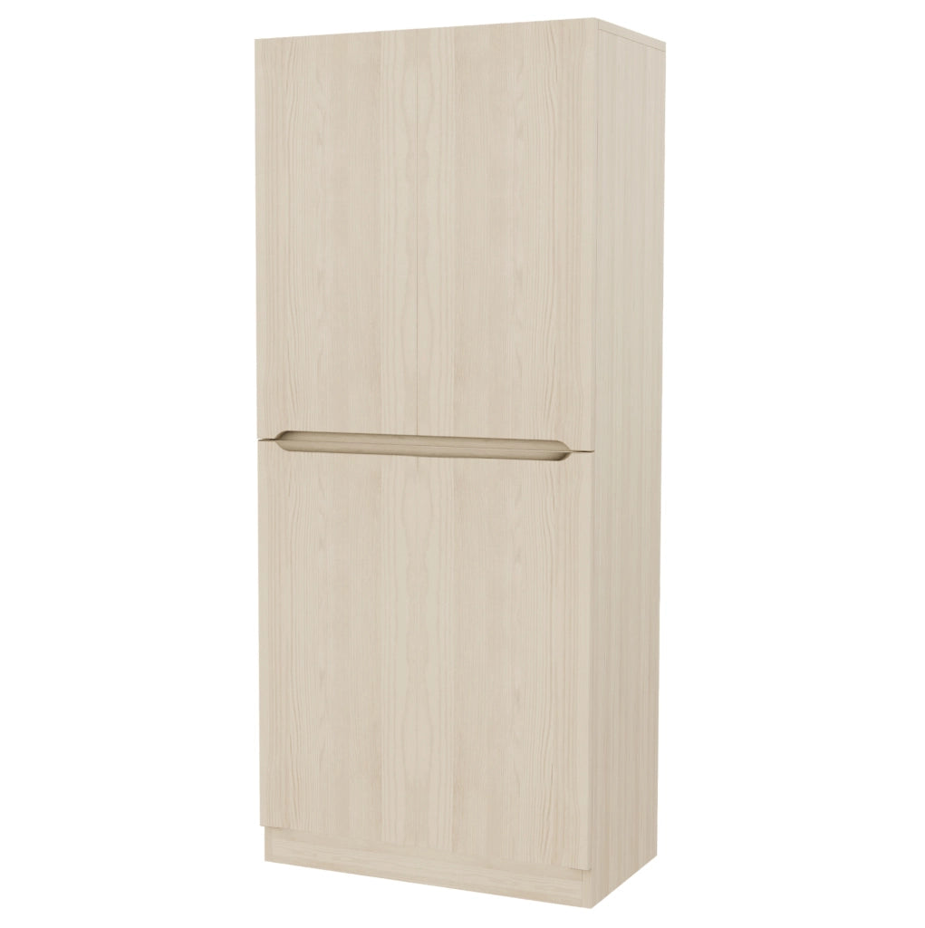 Armadio a doppia anta 70 x 40 x 170 cm in legno colore naturale