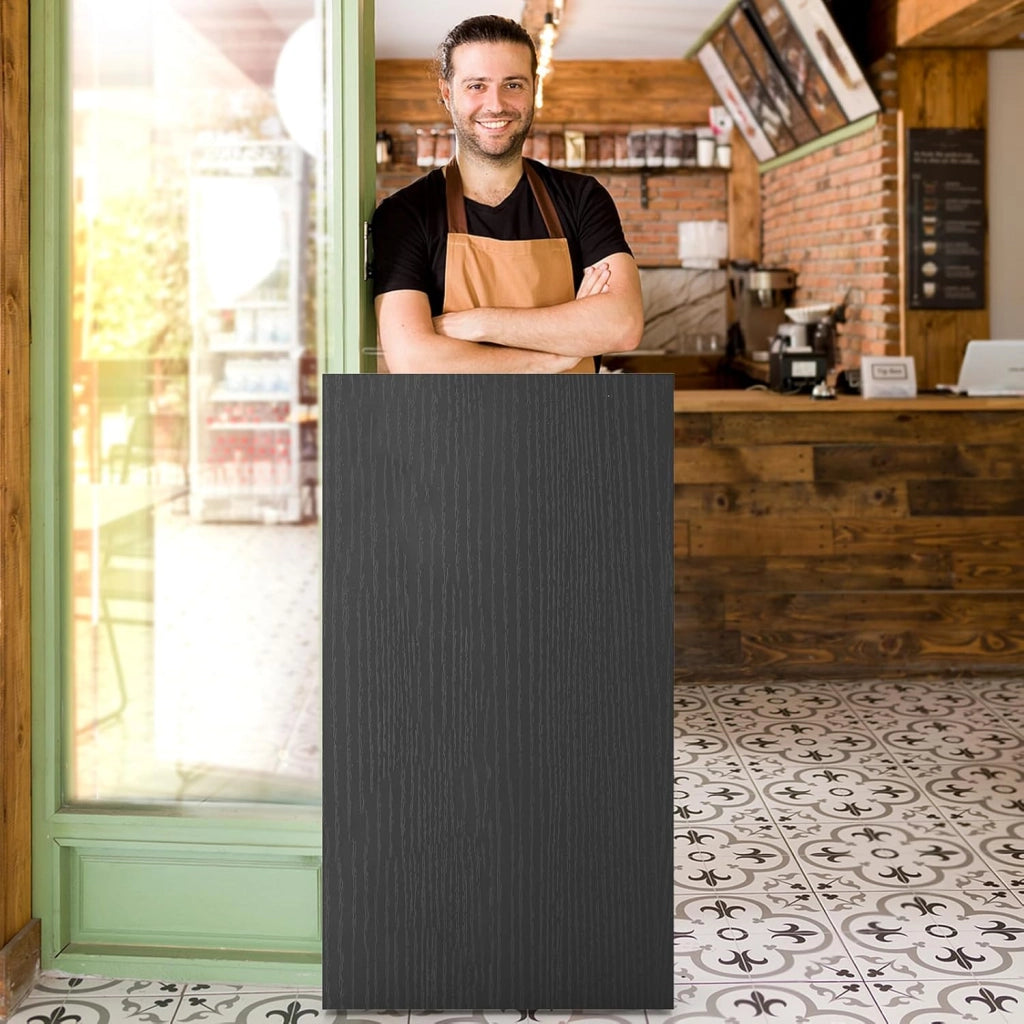 COSTWAY Podio per Conferenza, Leggio in Legno Massello con 2 Ripiani e Ruote Universali e Bloccabili, Podio in Piedi per Chiesa, Ufficio e Scuola, 57,5 x 37 x 105 cm (Nero)