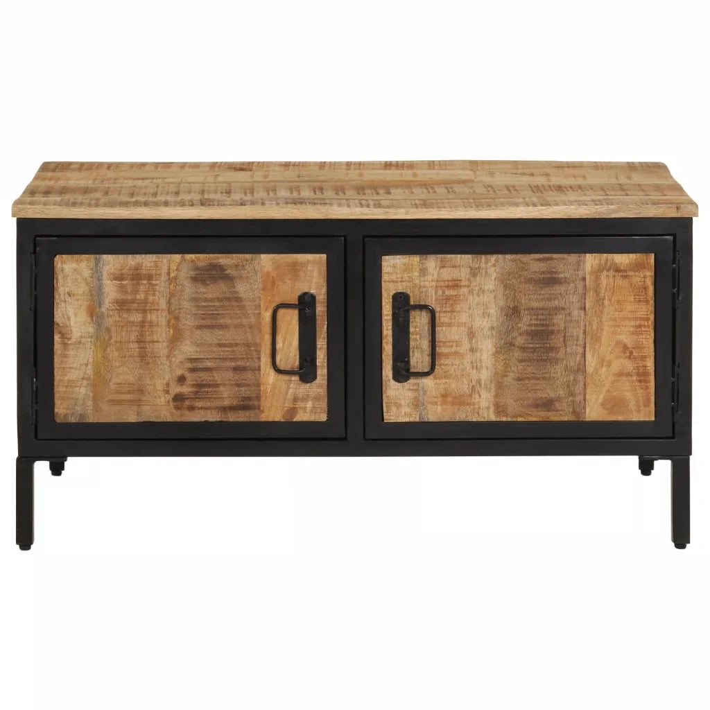 vidaXL Tavolino da Salotto 80x50x40 cm Legno Massello di Mango Grezzo