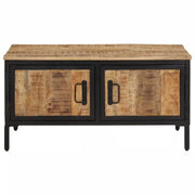vidaXL Tavolino da Salotto 80x50x40 cm Legno Massello di Mango Grezzo