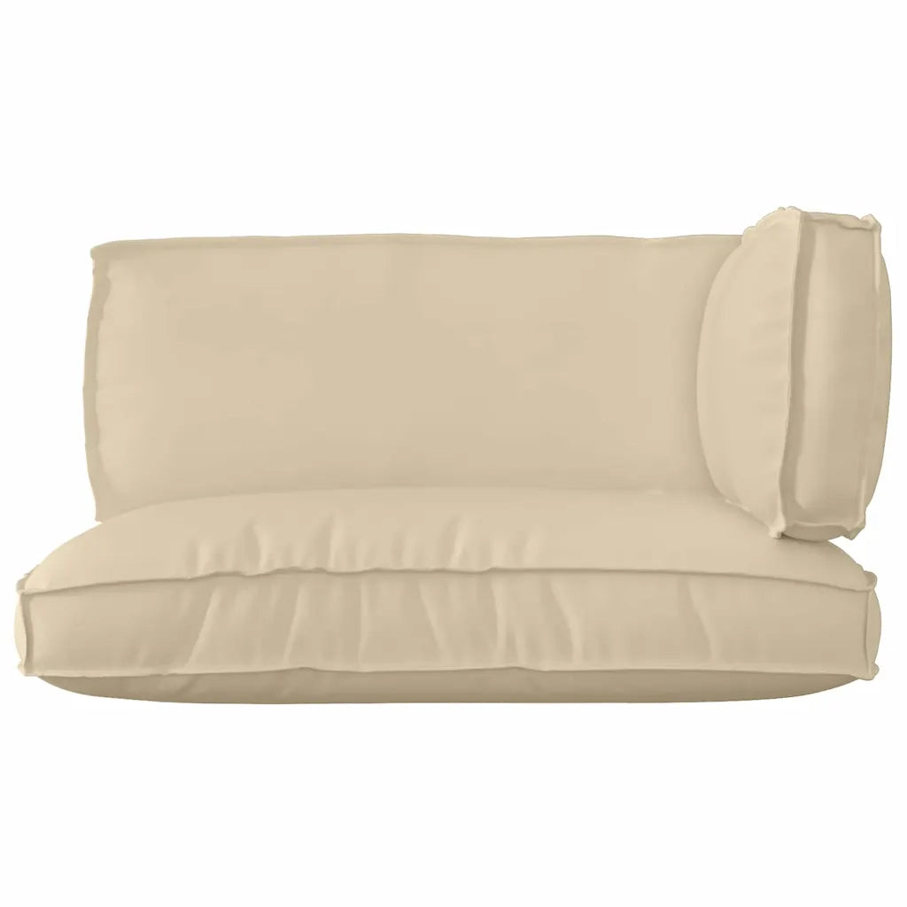 Set di Cuscini per Pallet 3 pcs Beige Tessuto Oxford 3329092
