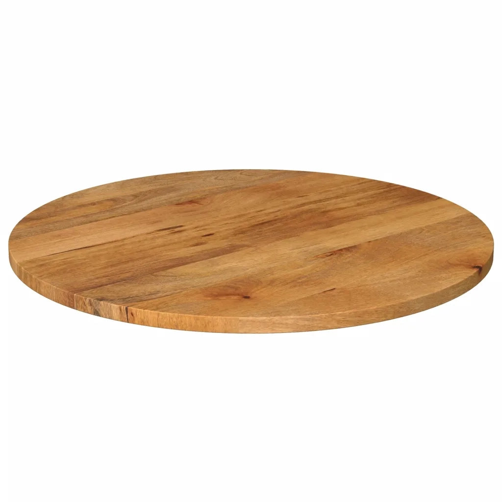 Piano per Tavolo | Superficie Tavolo | Piano Scrivania ? 70x3,8 cm Rotondo in Legno Massello di Mango