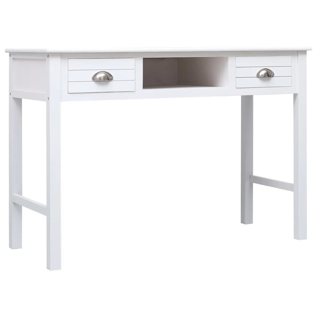 Scrivania Bianca 110x45x76 cm in Legno cod mxl 64357