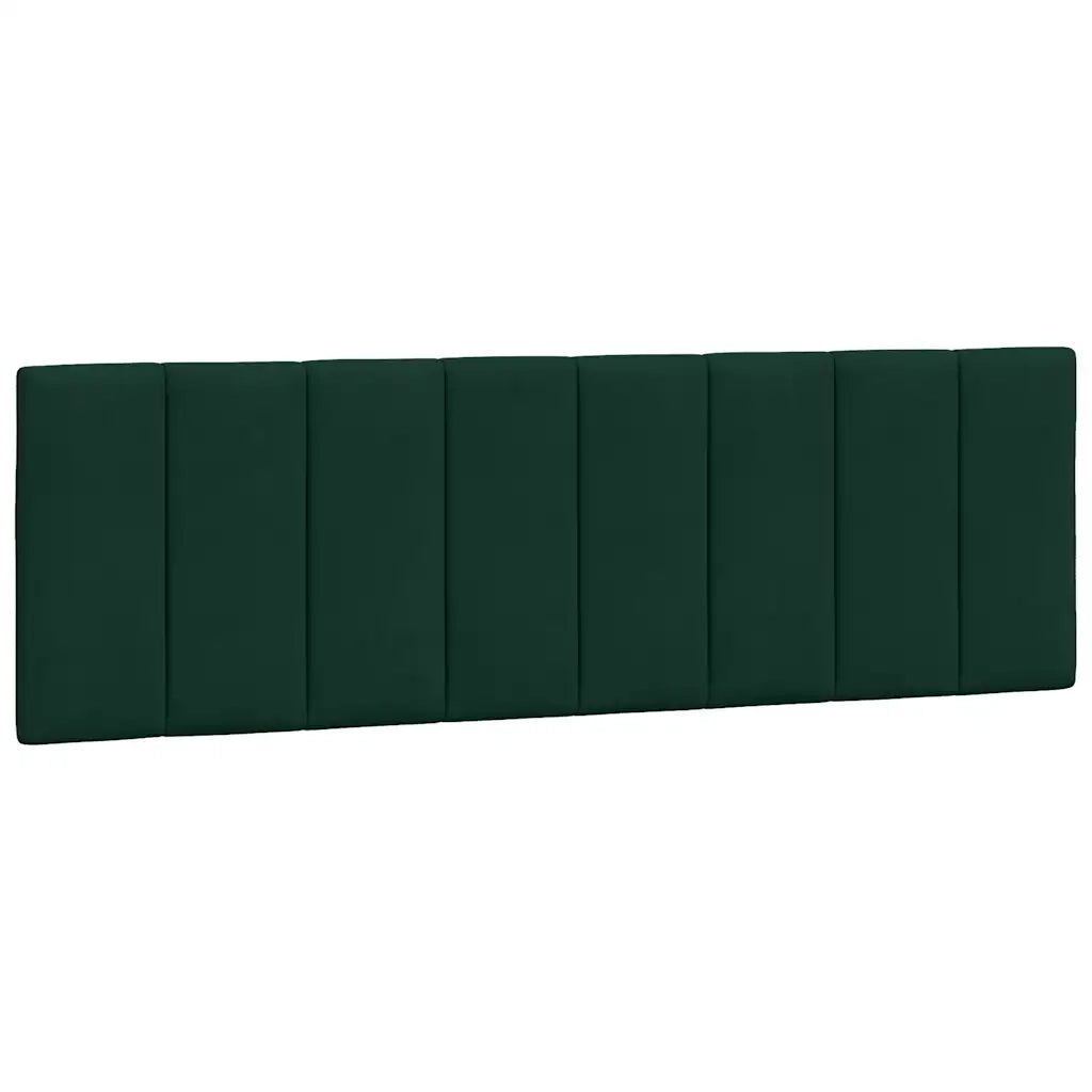 Giroletto con LED senza Materasso Hanko Verde Scuro 160x200 cm in Velluto 3213790