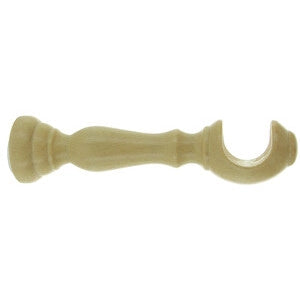 SUPPORTO LEGNO PER BASTONE NATURALE 10 CM 2 PZ- 1,0 coppie