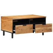 Tavolino da caffÃ¨ 80x54x40 cm in legno massello di acacia