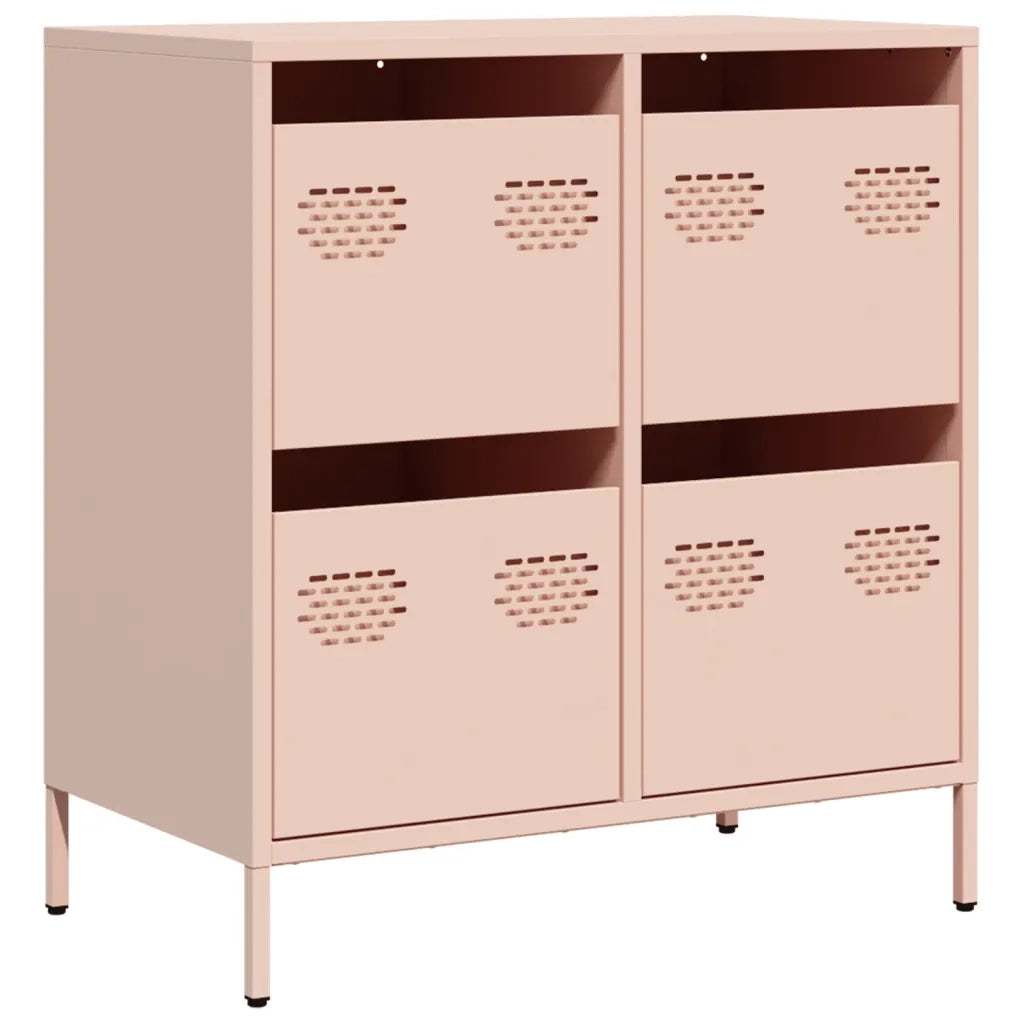 Credenza Rosa 68x39x73,5 cm in Acciaio Laminato a Freddo 851257
