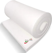 Gommapiuma Divani Spessore 8cm - Lastra 2x1m - Densità 18 - Imbottitura Poliuretano Espanso - Sedie, Panche, Lettini