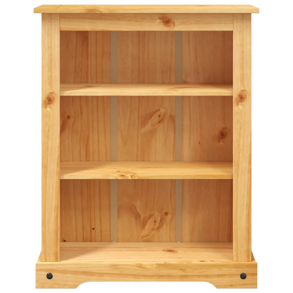 Libreria a 3 Ripiani-Scaffale per Libri-Mobile di Stoccaggio Pino Messicano Corona Range 80x29x100 cm
