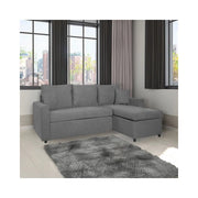 Divano con penisola reversibile funzione letto Golf colore grigio Enjoy23