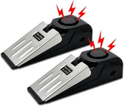 Alarme per Porta Portatile 2 in 1 - 120DB Allarme Acustico - Stop Porta - Ideale per Viaggi, Appartamento, Hotel e Casa - Nero - Sicurezza