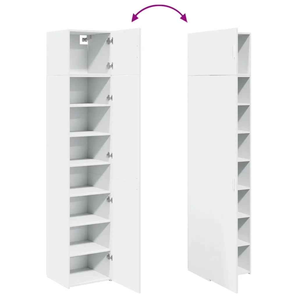 Mobile Sottile Bianco 45x42,5x225 cm in Truciolato 3281287