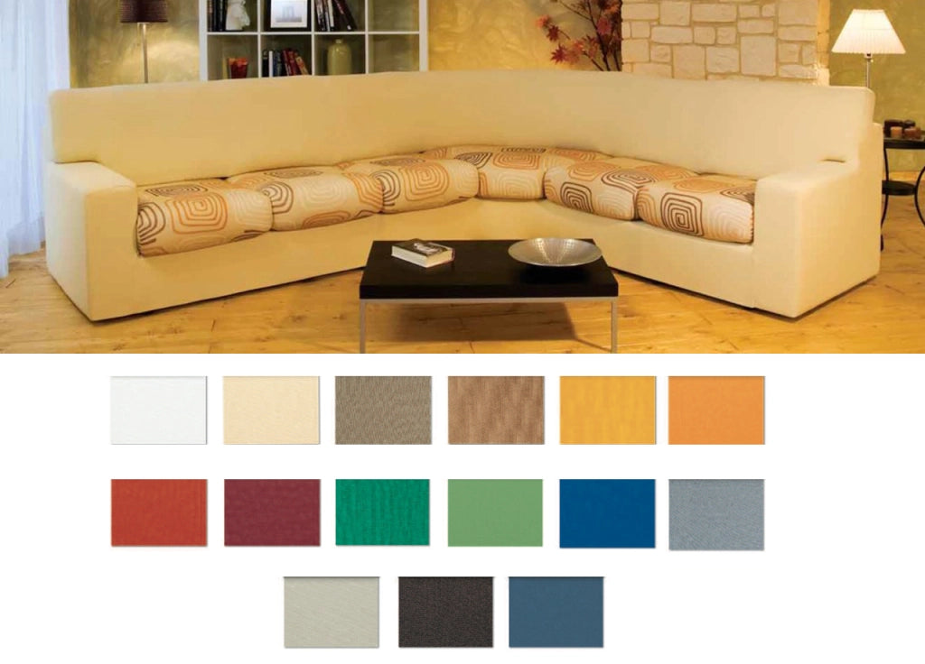 Copridivano Angolare Genius Suit Maxi In Tinta Unita - Maxi - Verde oliva 1006