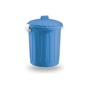 Veca bidoncino con coperchio a clip, 8000 ml, polipropilene, uso interno, blu, made in Italy