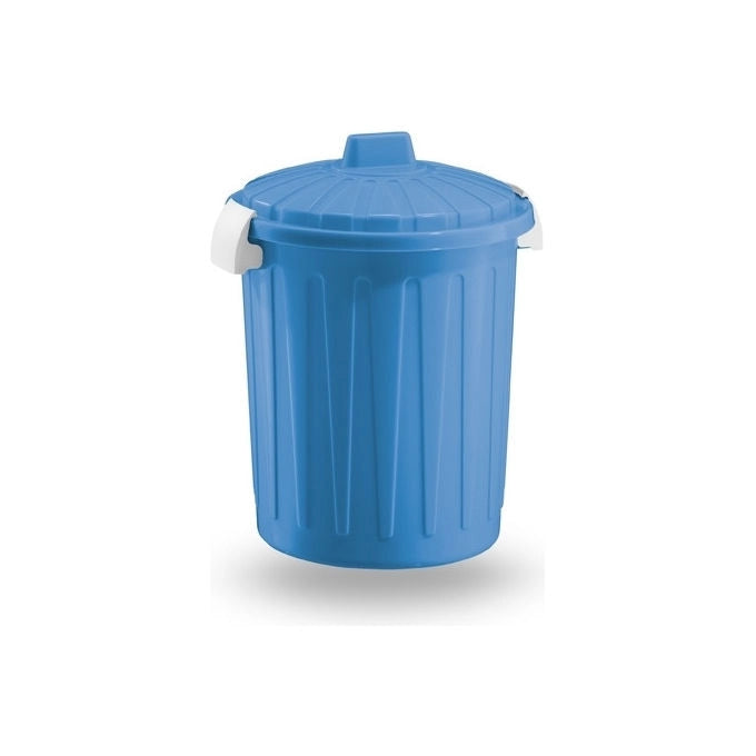 Veca bidoncino con coperchio a clip, 8000 ml, polipropilene, uso interno, blu, made in Italy
