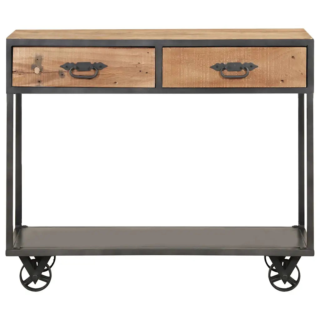 Table console 90x35x74 cm Bois de récupération massif