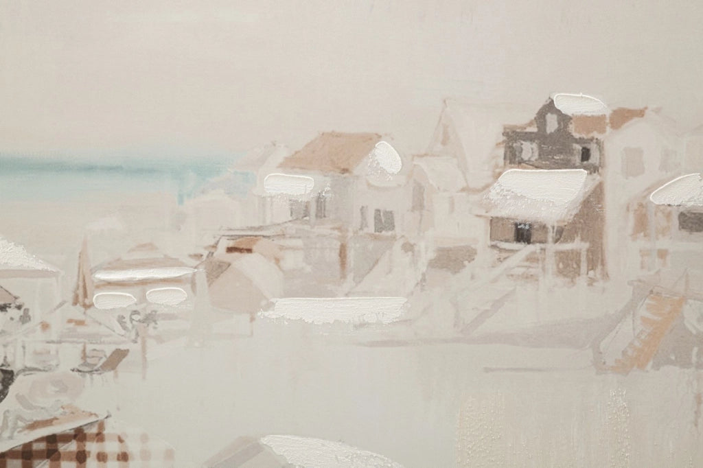 Quadro moderno, stampa dipinta 80x3x120cm Beach B
