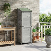 Capanno da Giardino Grigio 59,5 x 56 x 176,5 cm