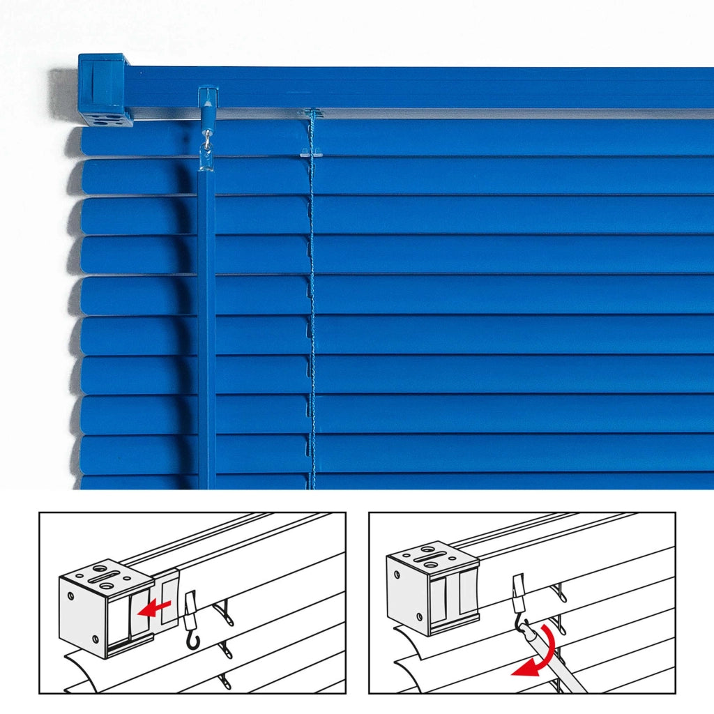 Tende Veneziane in Alluminio con Corda Blu 150x160