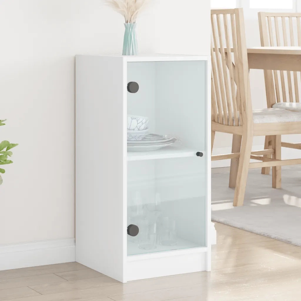 Mobile con Ante in Vetro Bianco 35x37x75,5 cm CFW7687631
