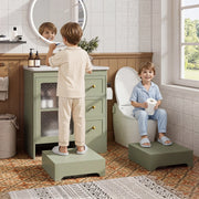 Mobile Bagno con Lavabo in Ceramica, LED, Specchio in Vetro e Maniglie Dorate ¨C MINIMAL ¨C Bianco