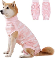 Abbigliamento per animali domestici - Cappotto per cuccioline - Respirante - Resistente all'urina, adatto al periodo di convalescenza dopo la sterilizzazione/castrazione, rosa, taglia L