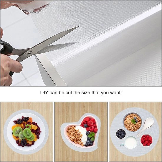 Mat antiscivolo trasparente 500x60 cm - Mat per protezione delle ante di cucina e bagno