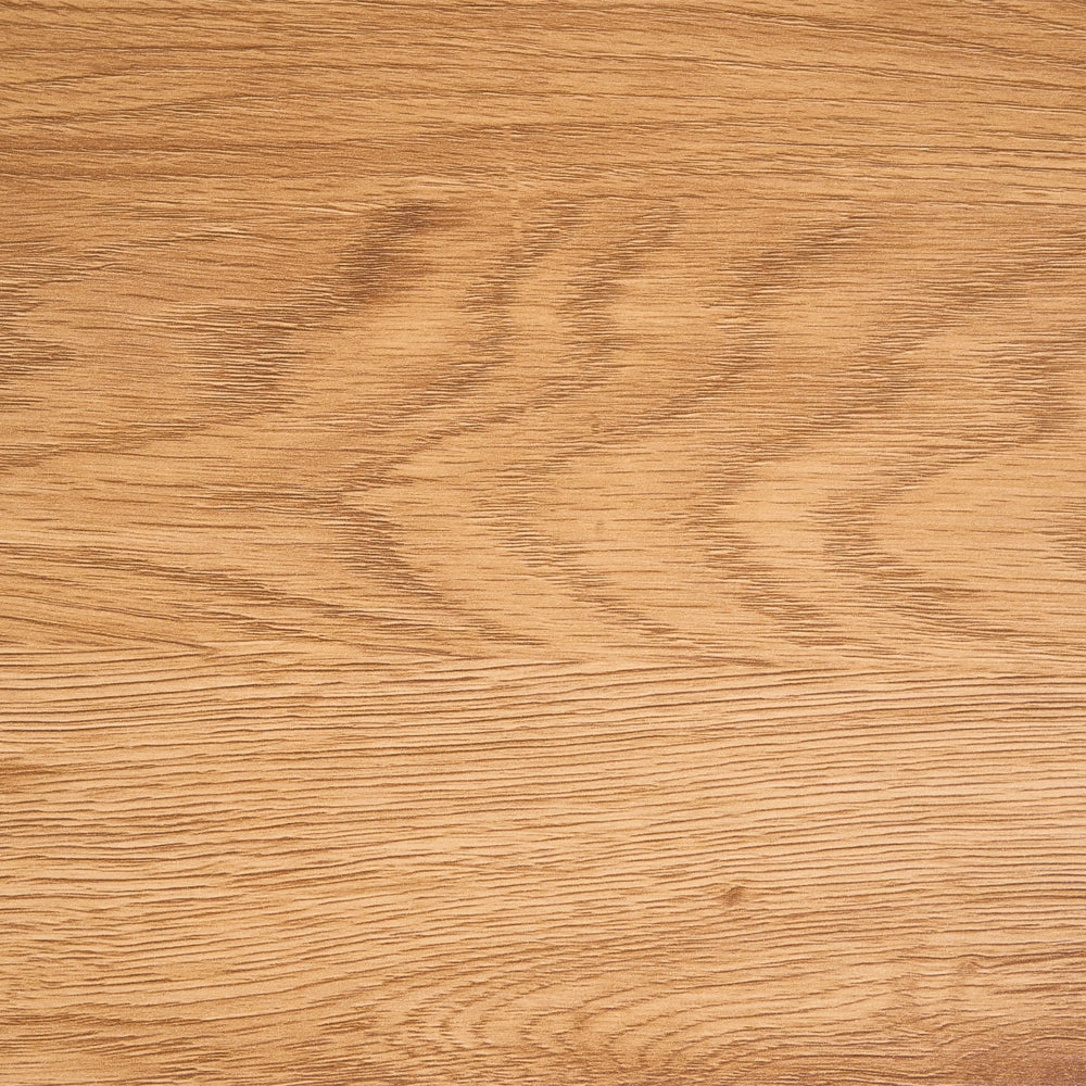 Scrivania da casa in MDF marrone chiaro 120 x 60 cm, con cassetti e intreccio viennese, gambe in legno, design scandinavo