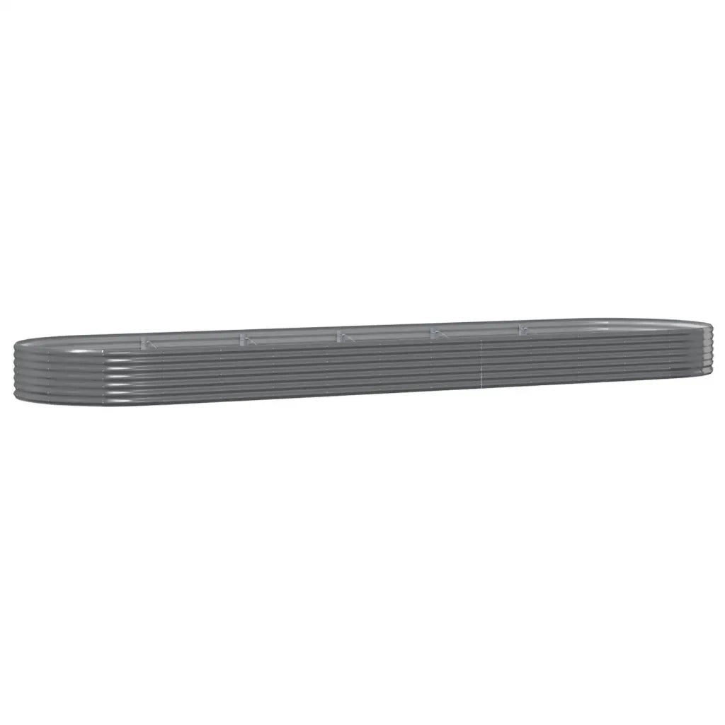 Letto Giardino Acciaio Zincato 523x140x36cm Grigio 319044