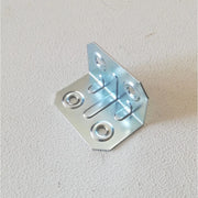 Piastrina piegata 25x25x40mm in acciaio zincato - 20pz
