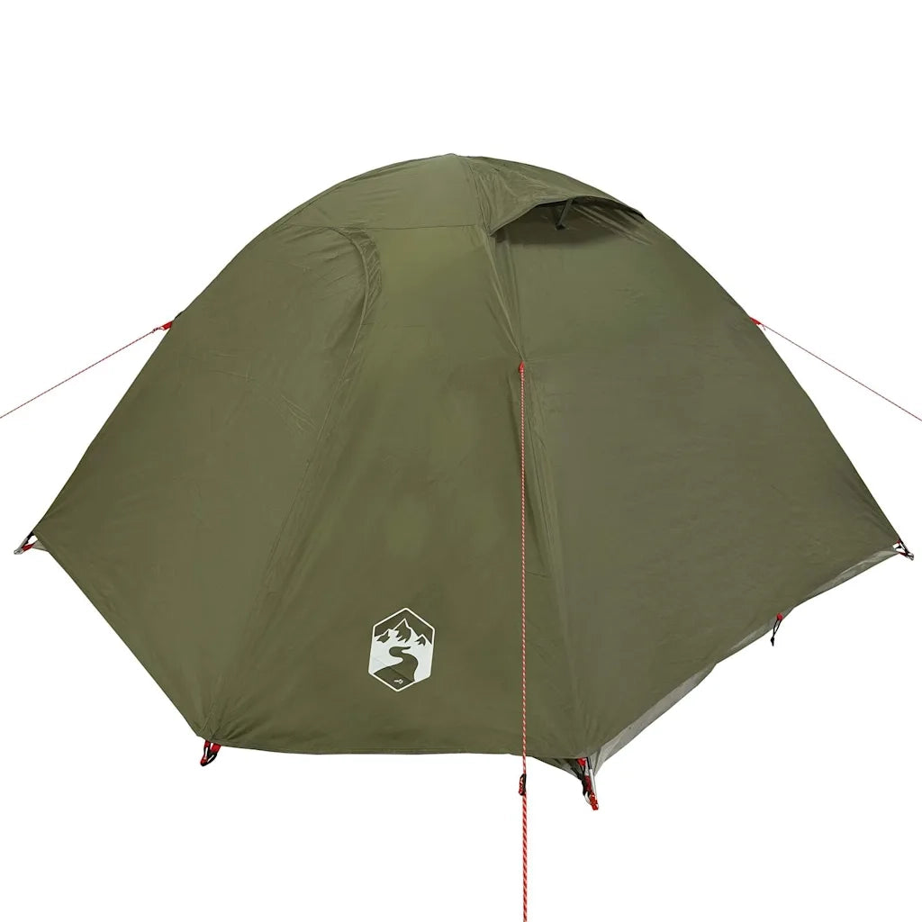 Tenda da Campeggio a Cupola 3 Persone Verde Oliva Impermeabile 4009615