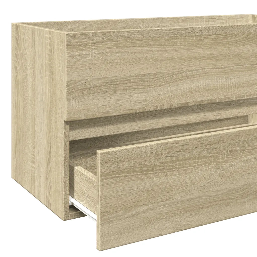 Mobile Lavabo Rovere Sonoma 90x38,5x45 cm in Legno Multistrato 849638