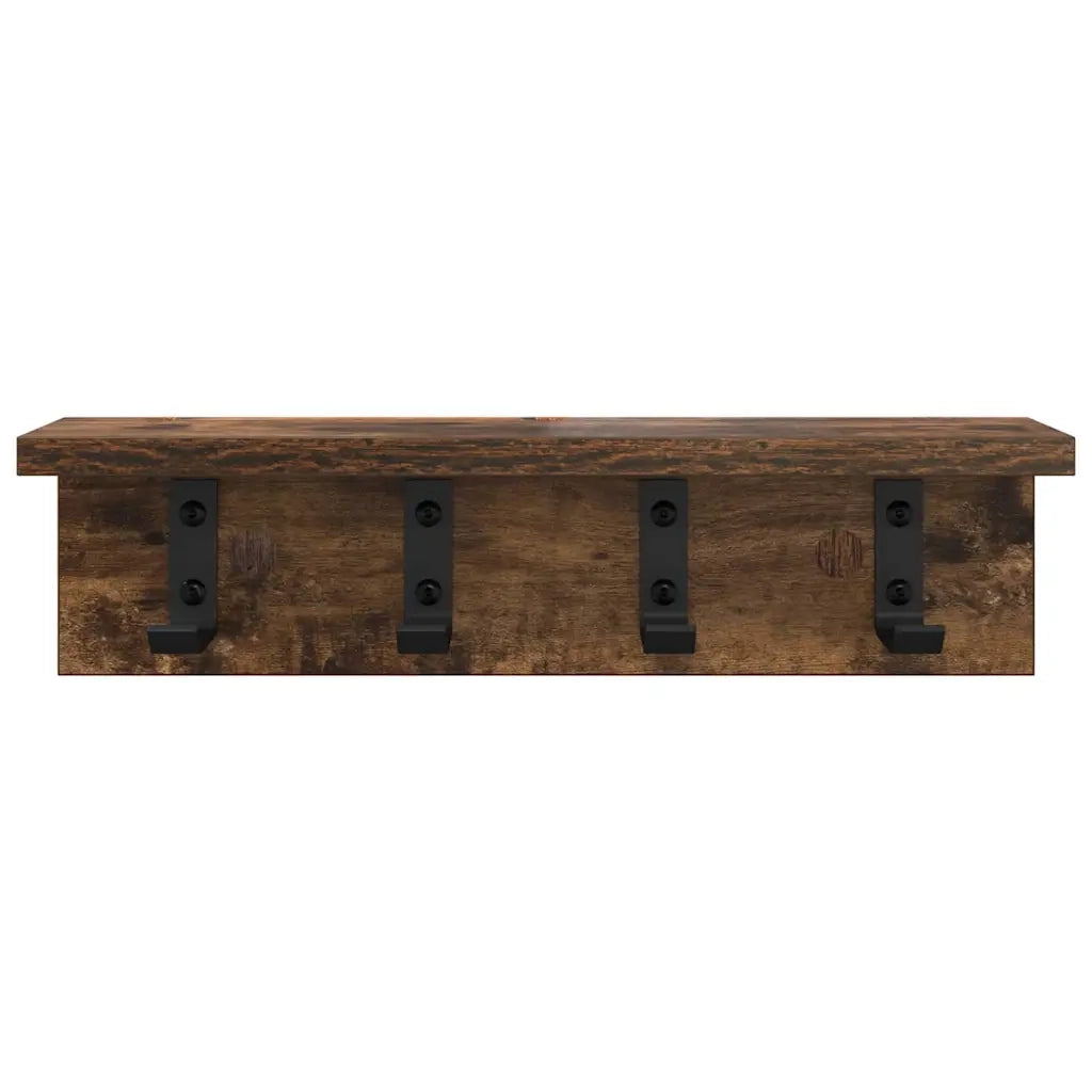Appendiabiti a muro Rovere fum¨¦ 40 x 10,5 x 10,5 cm CFW4893242