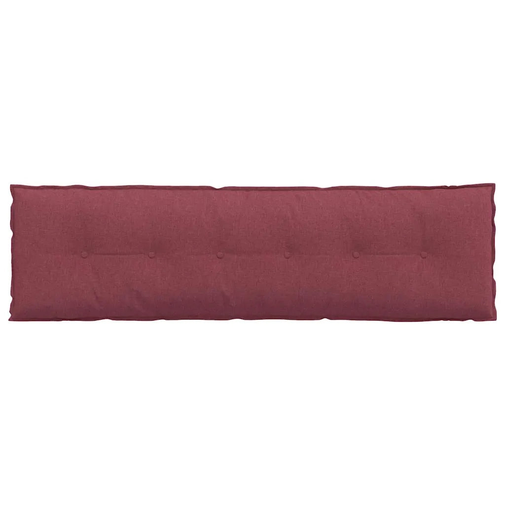 Cuscino per Schiena Rosso Vino 180 x 19 x 50 cm Tessuto