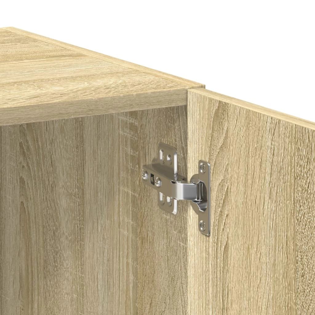 Credenza cassettiera cassettiera mobile contenitore organizer cucina soggiorno soggiorno alto Sonoma 80 x 42,5 x 249 cm derivati ​​del legno marrone 02_0034211