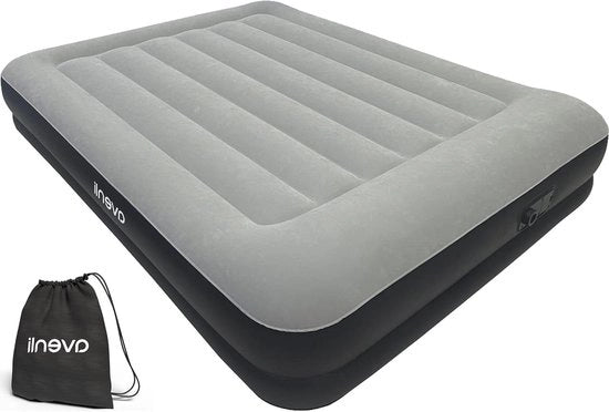 Airbed autoinflante da 203 x 152 x 36 cm - Letto da campeggio e da soggiorno comodo per 2 persone con pompa integrata