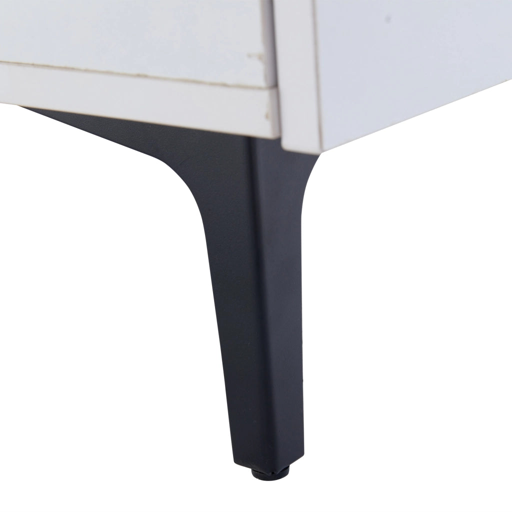 TAVOLO ALZABILE 70x70x35 cm MDF Bianco e Grigio con LED