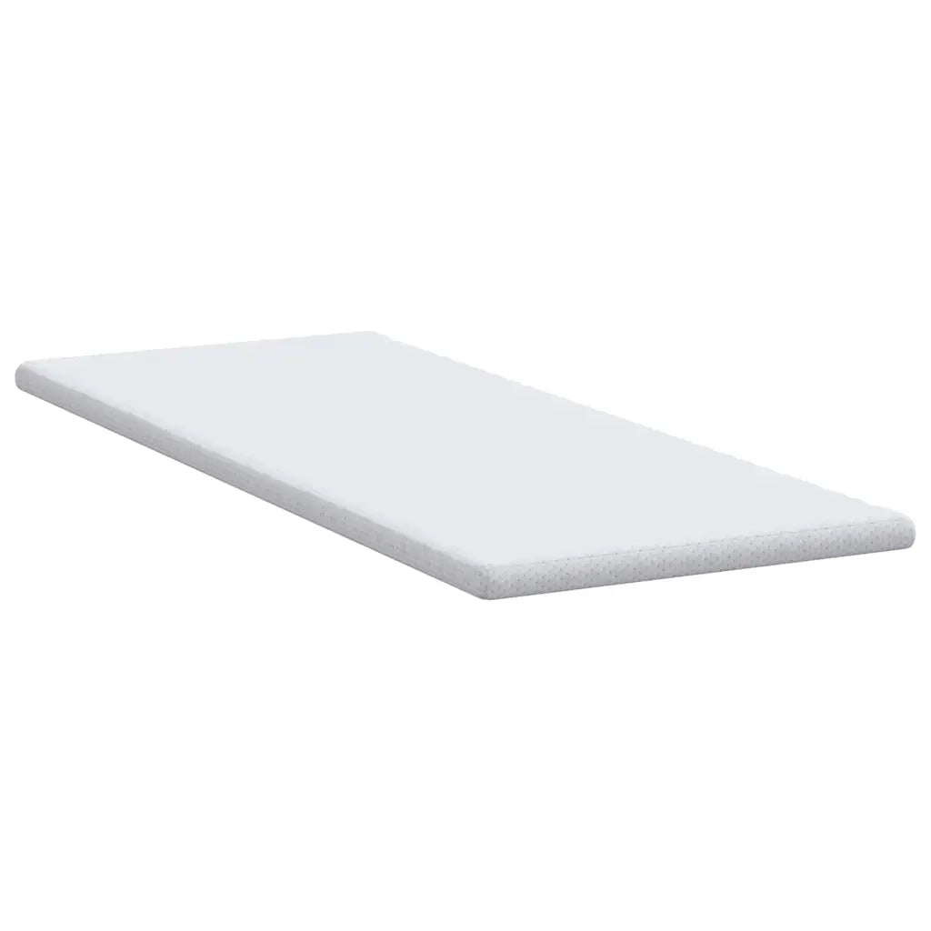 Topper per materasso-Materassino Bianco 80 x 200 cm Tessuto Jacquard 239447