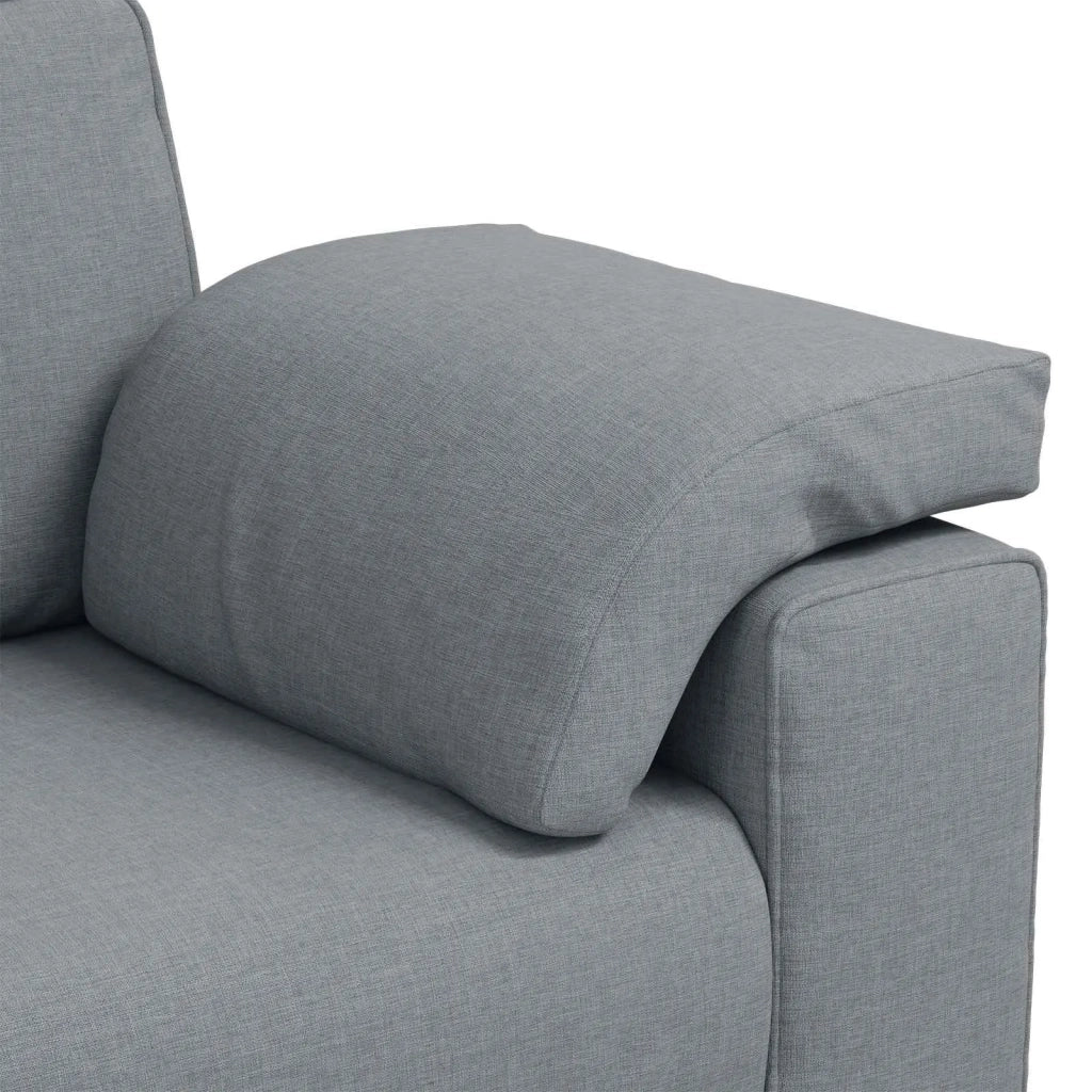 Divano 3-Persone Grigio chiaro 220 cm Tessuto 4105237