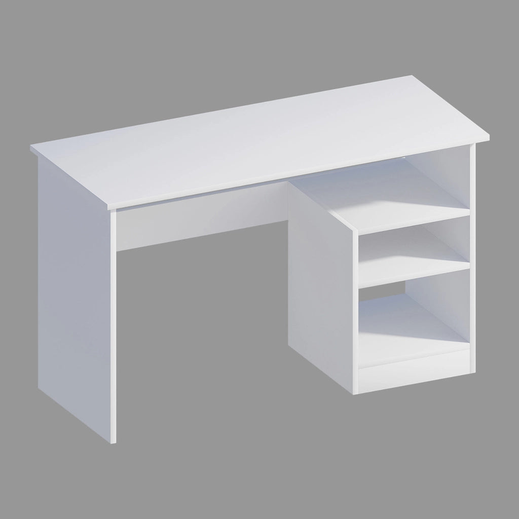 Scrivania in legno "Bahar" - 120 x 50 x 74 cm - Bianco