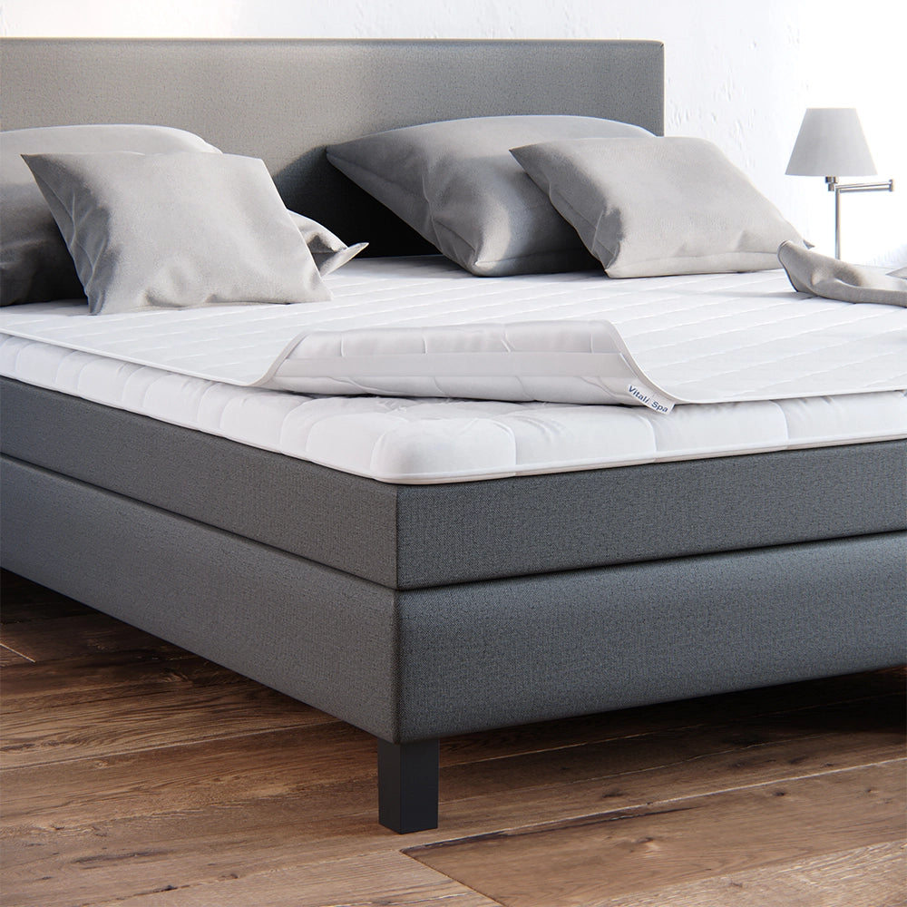 Vitalispa Сoprimaterasso Bianco 160 x 200 cm Cuciture