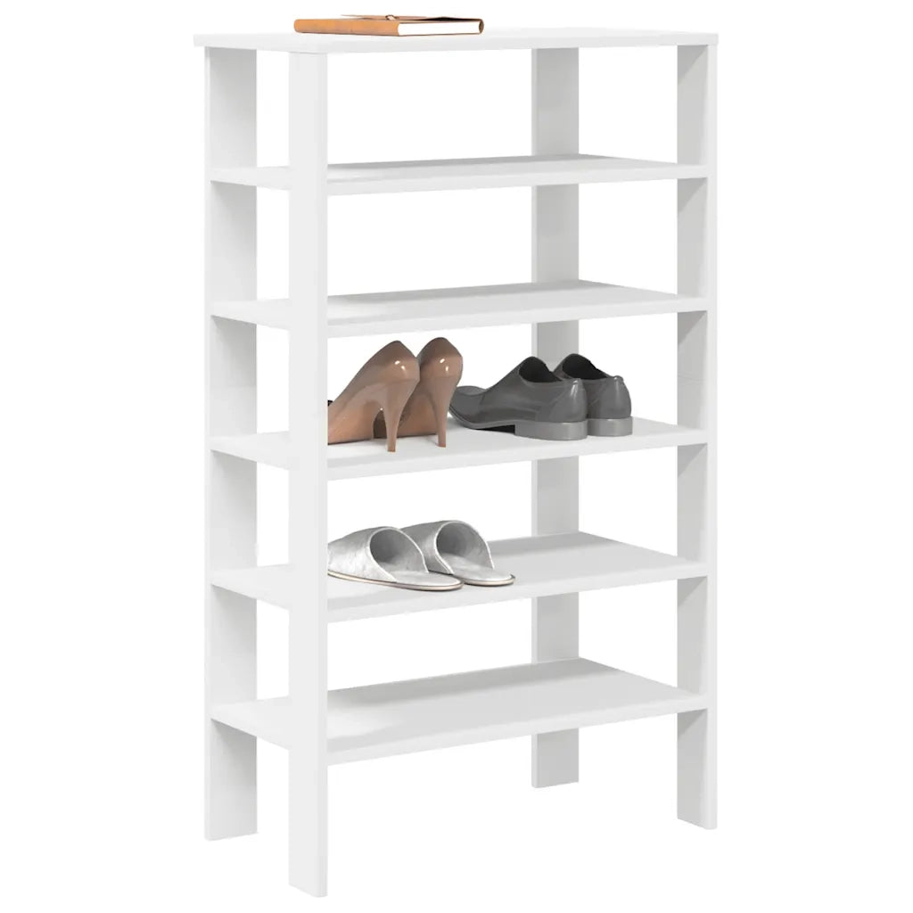 Scarpiera | Mobile per scarpe Bianca 61x32x105 cm in Truciolato