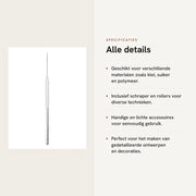 Set di utensili in ceramica 13 pezzi - Rotolino di impasto - Piatto in acrilico - Mulinelli rotondi - Spazzola in plastica - Lame in acciaio inossidabile