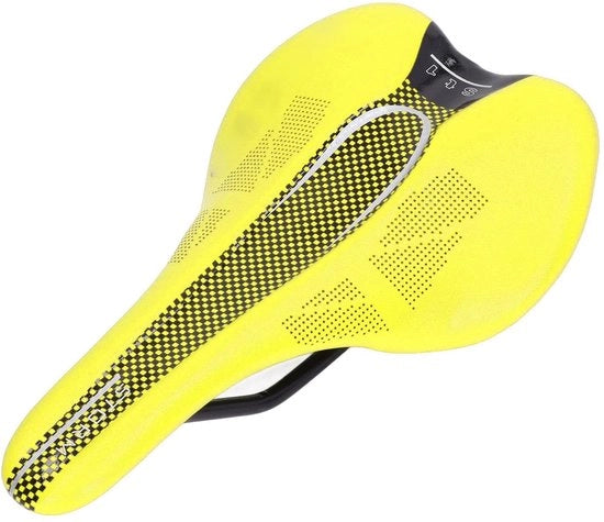 Sella Mountain Bike Ultraleggera - Pelle Microfibre - Progettazione Ergonomica - Respirante - Guida Comoda - Adatto per Biciclette da Corsa/Mountain Bike - Sella per Bicicletta
