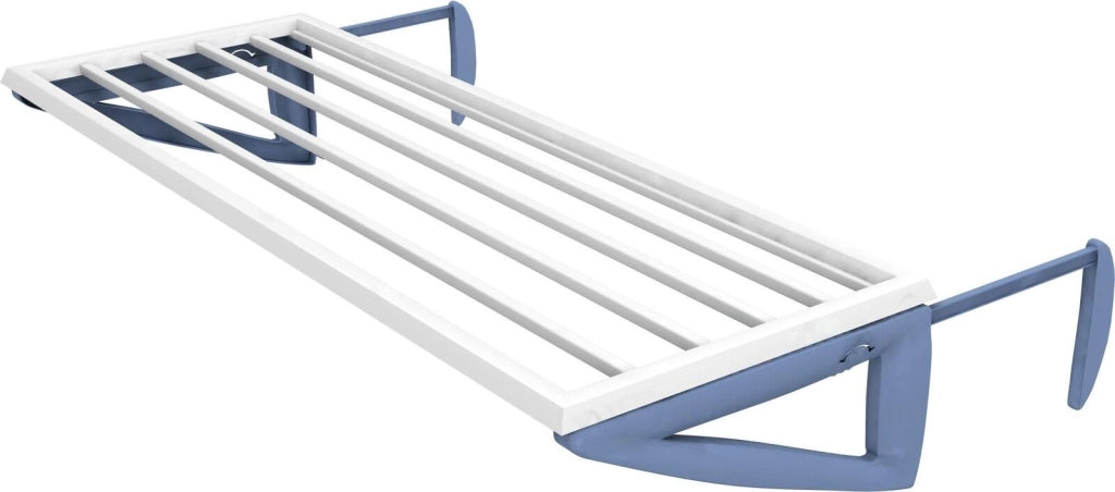 Gimi PLIKO SCA 20PZ Stendibiancheria da Termosifone in Resina 3.5 m Ripiegabile colore Bianco Blu