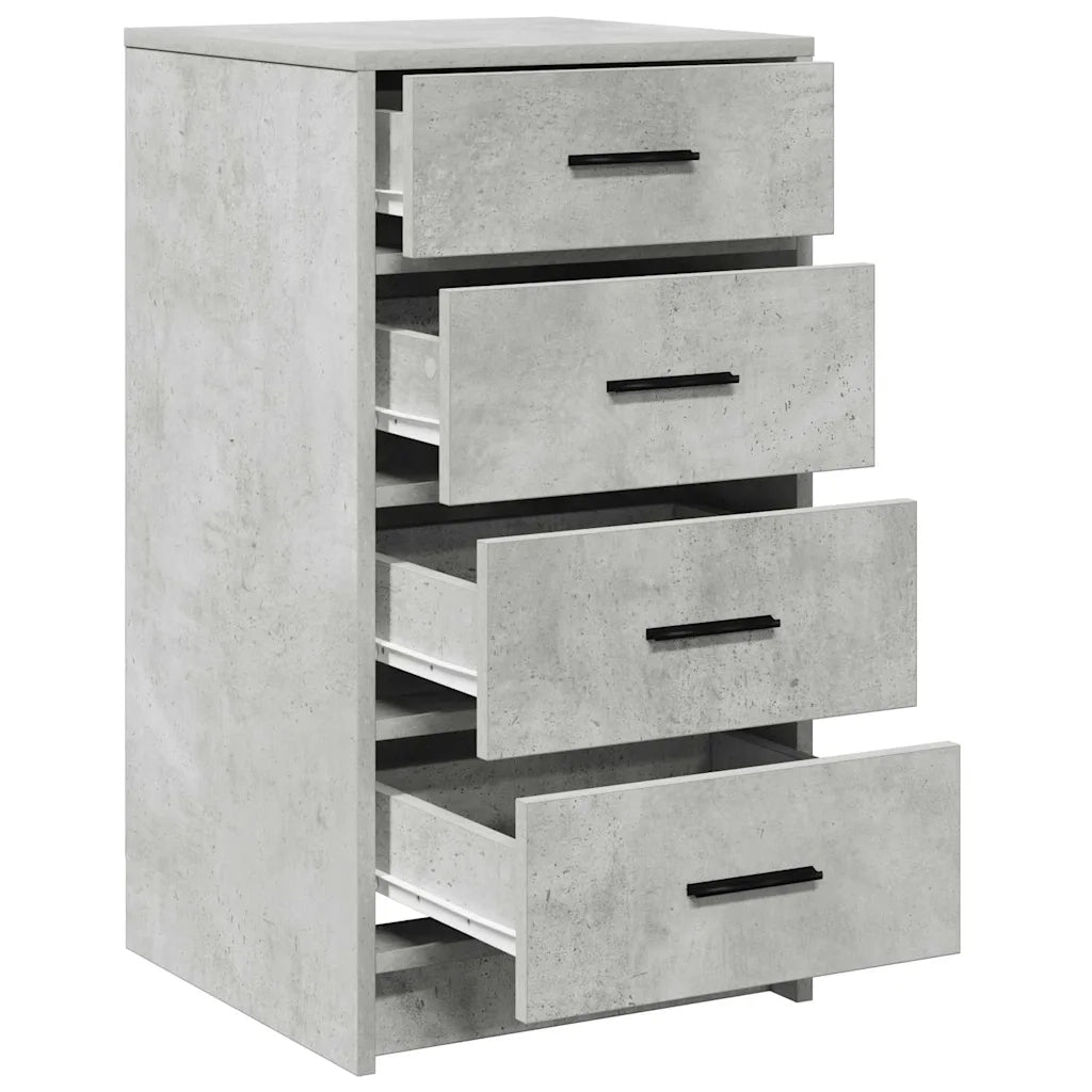 Credenza | Madia | Buffet da pranzo | Armadio da pranzo Grigio cemento 40 x 41 x 75 cm Legno multistrato