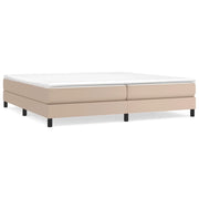 Letto matrimoniale | Letto per adulti | Struttura Letto a Rete a Molle Cappuccino 200x200 cm in Similpelle