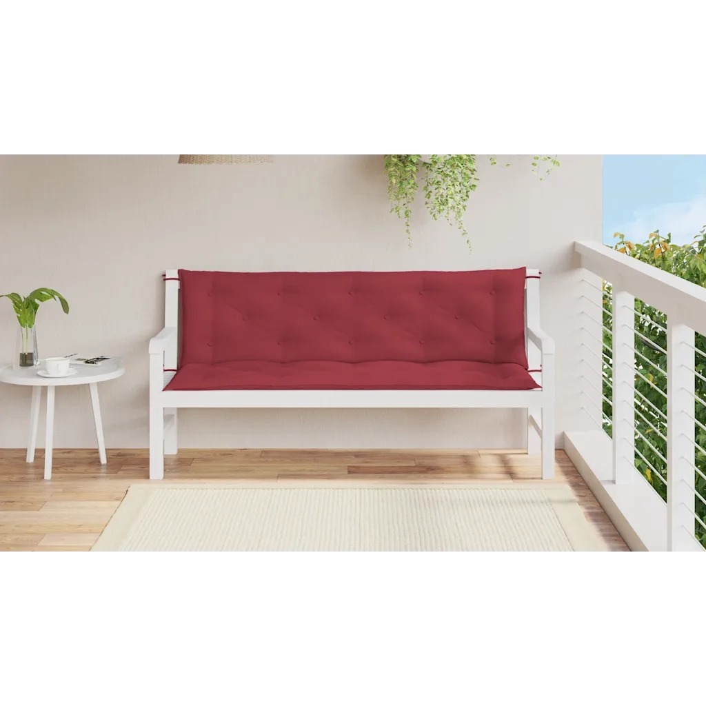 Cuscino per Panca Rosso Vino 150x(50+50)x7cm in Tessuto Oxford 315025