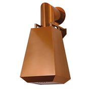 Cappa aspirante DIAMOND in acciaio inox rame specchiato cm 50
